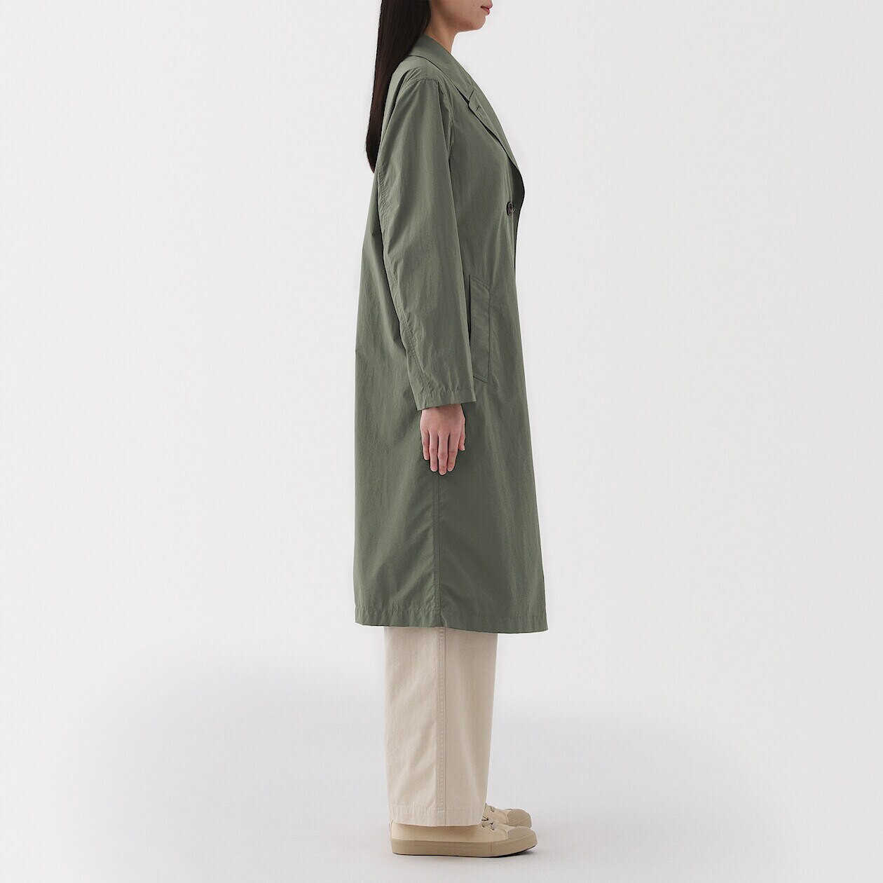 Trench-coat déperlant pour femme